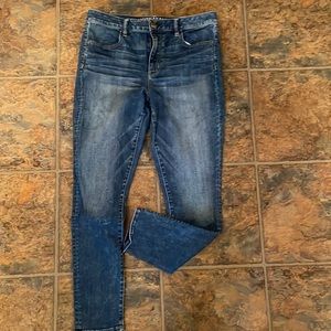 High rise skinny jeans